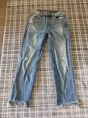 Carmar High-Rise Blue Denim Jeans